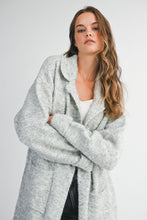 Knit Midi Grey Cardigan