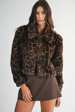Leopard Faux Fur Jacket
