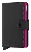 Miniwallet-Matte Black/Fuchsia