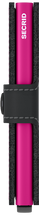 Miniwallet-Matte Black/Fuchsia