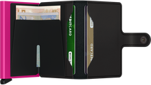 Miniwallet-Matte Black/Fuchsia