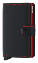Miniwallet-Matte Black/Red