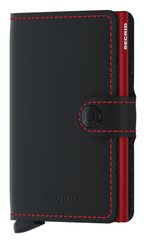 Miniwallet-Matte Black/Red