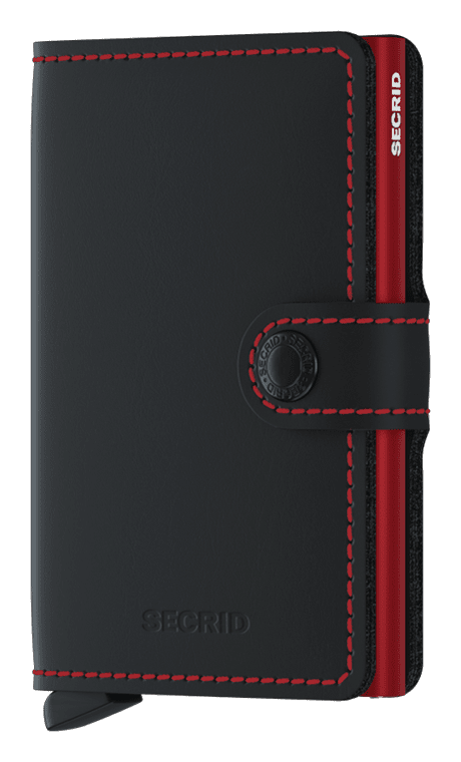 Miniwallet-Matte Black/Red