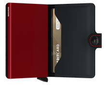 Miniwallet-Matte Black/Red
