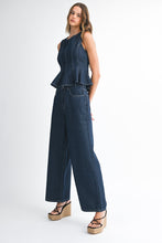 Wide Leg Indigo Denim Jean