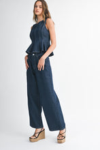 Wide Leg Indigo Denim Jean