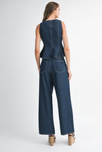 Wide Leg Indigo Denim Jean