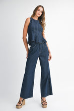 Wide Leg Indigo Denim Jean