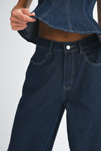 Wide Leg Indigo Denim Jean