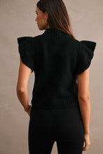 Ruffle Sleeveless Sweater