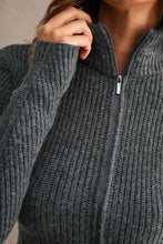 Ribbed Knit Peplum Jacket