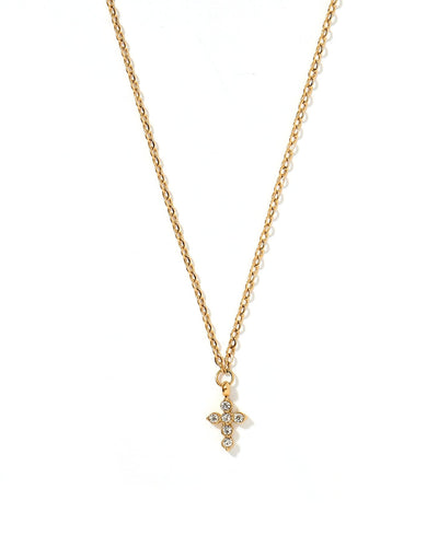 Carly Gold Cross Necklace