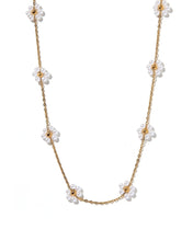 Gracie Flower Pearl Necklace
