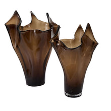 Peaked Glass Vase 12.5"
