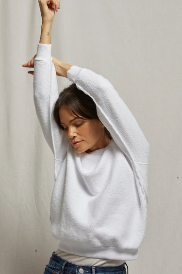 Ziggy Inside Out Fleece Long Sleeve Crewneck Sweatshirt