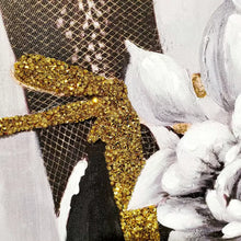 Champagne and Heels Rhinestone Wall Art 24x36