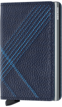 Slimwallet-Stitch Linea Navy