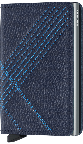 Slimwallet-Stitch Linea Navy