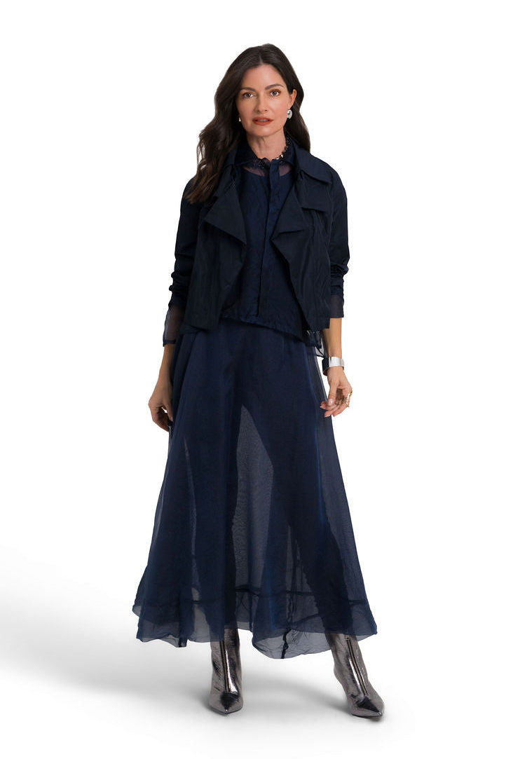 Nylon Triple Collar Jacket