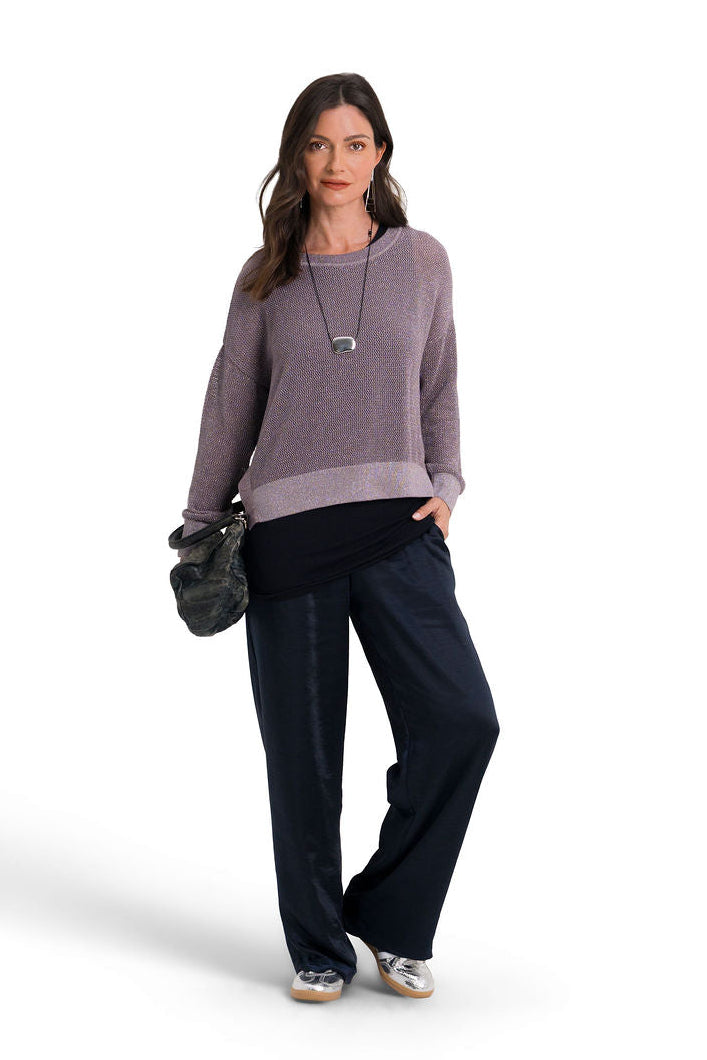 Metallic Mini Seed Stitch Sweater