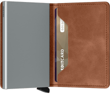 SLIMWALLET VINTAGE COGNAC-SILVER