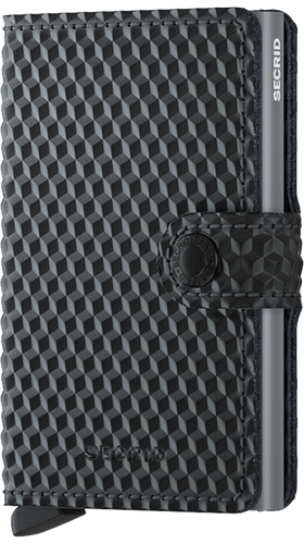 MINIWALLET CUBIC BLACK TITANIUM