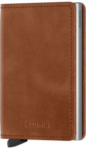 SLIMWALLET VINTAGE COGNAC-SILVER