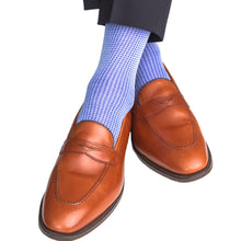 Sky Blue Clematis Mid Calf Sock