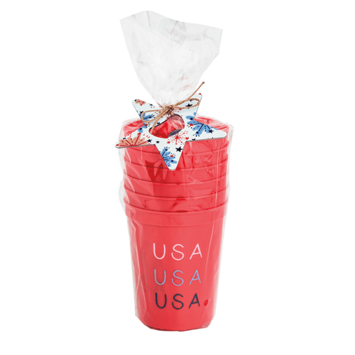 Red Americana Party Cup Set