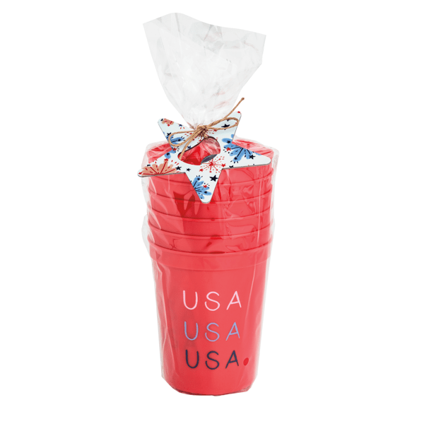 Red Americana Party Cup Set