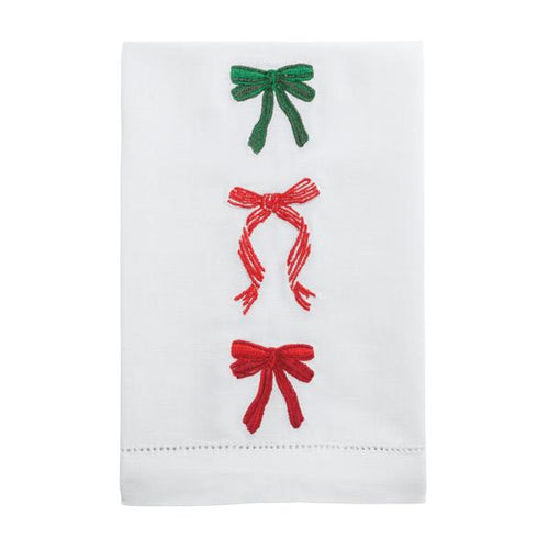 Three Bows Embroidered Towel