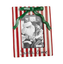 Santa and Me Bow Ceramic Frame