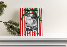 Santa and Me Bow Ceramic Frame