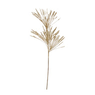 LONG NEEDLE PINE SPRAY W/GLITTER CHAMPAGNE FINISH