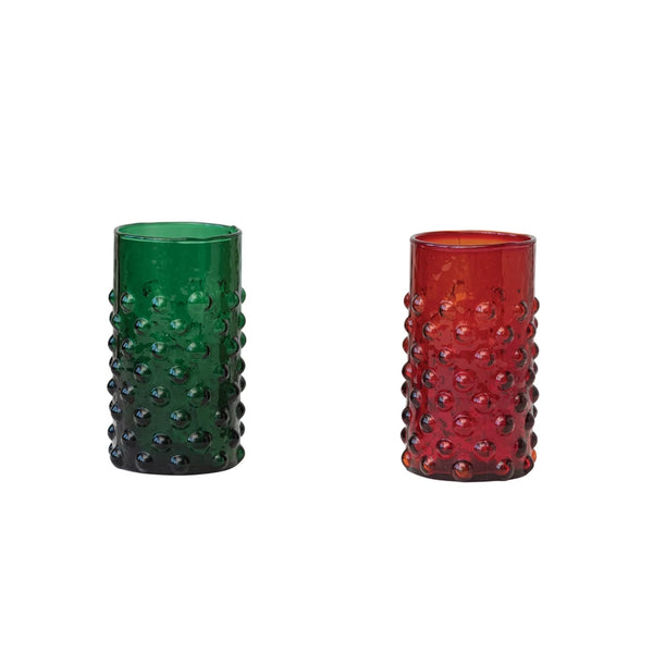 HOBNAIL DRINKING GLASS