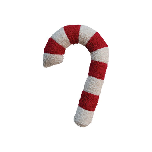 Candy Cane Sherpa Pillow