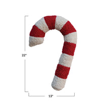 Candy Cane Sherpa Pillow