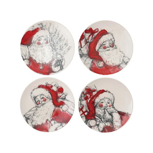 Santa Stoneware Plate
