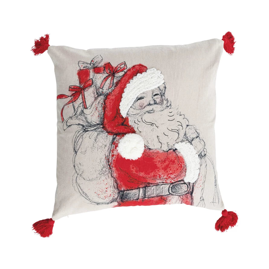 Santa Tassel Pillow
