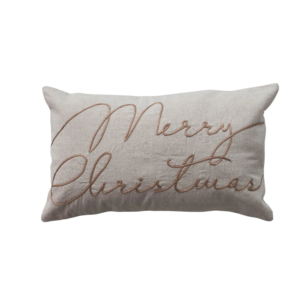 Merry Christmas Lumbar Pillow