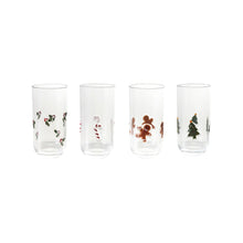 Candy Cane Drinking Glass 18oz
