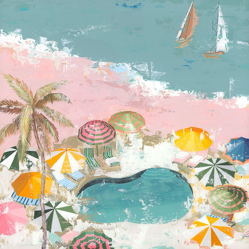 BUBBLEGUM BEACH I 40X40