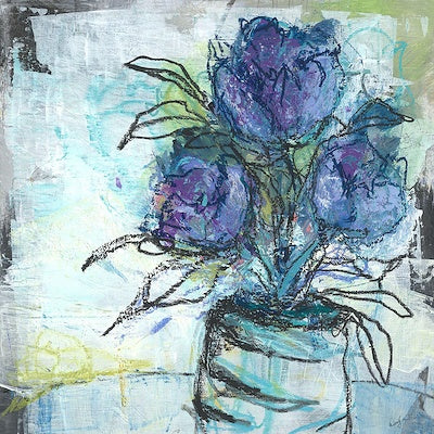 PURPLE LACE 36X36