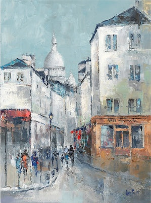 24X30 MONTMARTRE CAFE ART