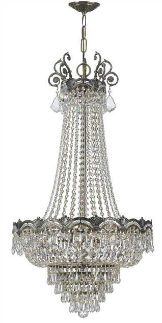 Majestic 8 Light Brass Chandelier, Lighting, Laura of Pembroke