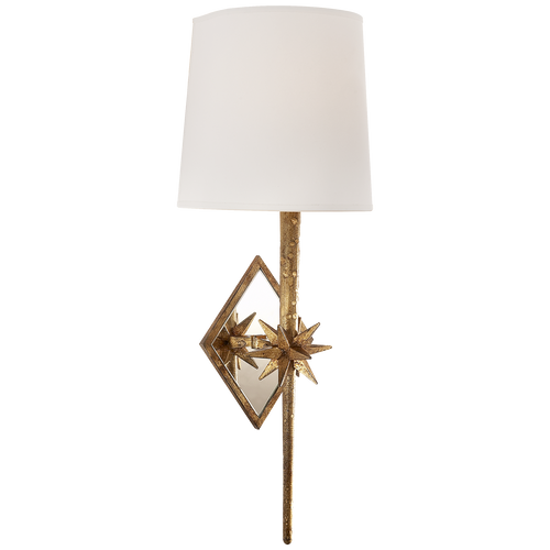 Gilded Iron Star Sconce, Lighting, Laura of Pembroke