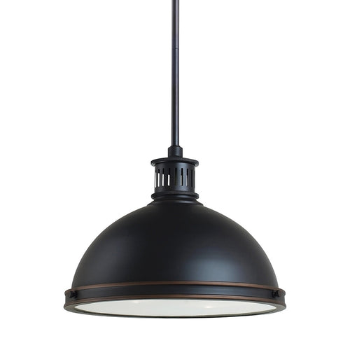 Bronze 2 Light Industrial Pendant, Lighting, Laura of Pembroke