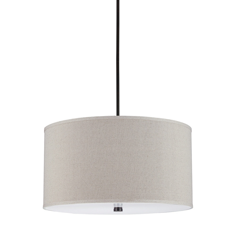 Drum Shade Pendant with Diffuser, Lighting, Laura of Pembroke