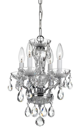 4 Light Crystal Mini Chandelier, Lighting, Laura of Pembroke